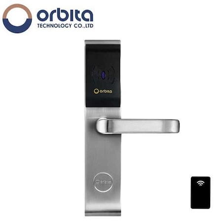 Orbita Lock for Door with RFID Smart Hotel Guest Room Control System - SILVER OTC-E3042